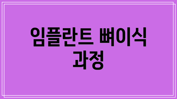 임플란트 뼈이식 과정