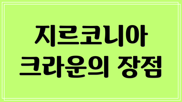지르코니아 크라운의 장점