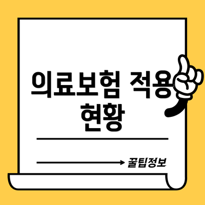 의료보험 적용 현황